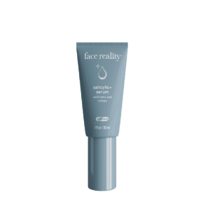 Salicylic serum in blue packaging